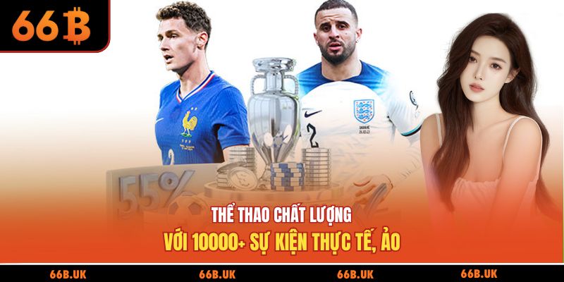 Thể thao chất lượng với 10000+ sự kiện thực tế, ảo